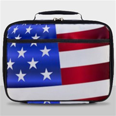 America Usa United States Flag Full Print Lunch Bag by Sapixe