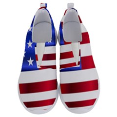 America Usa United States Flag No Lace Lightweight Shoes by Sapixe