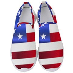 America Usa United States Flag Men s Slip On Sneakers by Sapixe