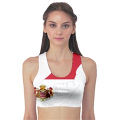 Monaco Country Europe Flag Borders Sports Bra by Sapixe