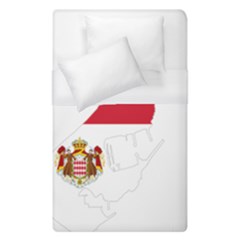 Monaco Country Europe Flag Borders Duvet Cover (single Size) by Sapixe