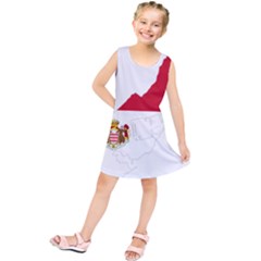 Monaco Country Europe Flag Borders Kids  Tunic Dress by Sapixe