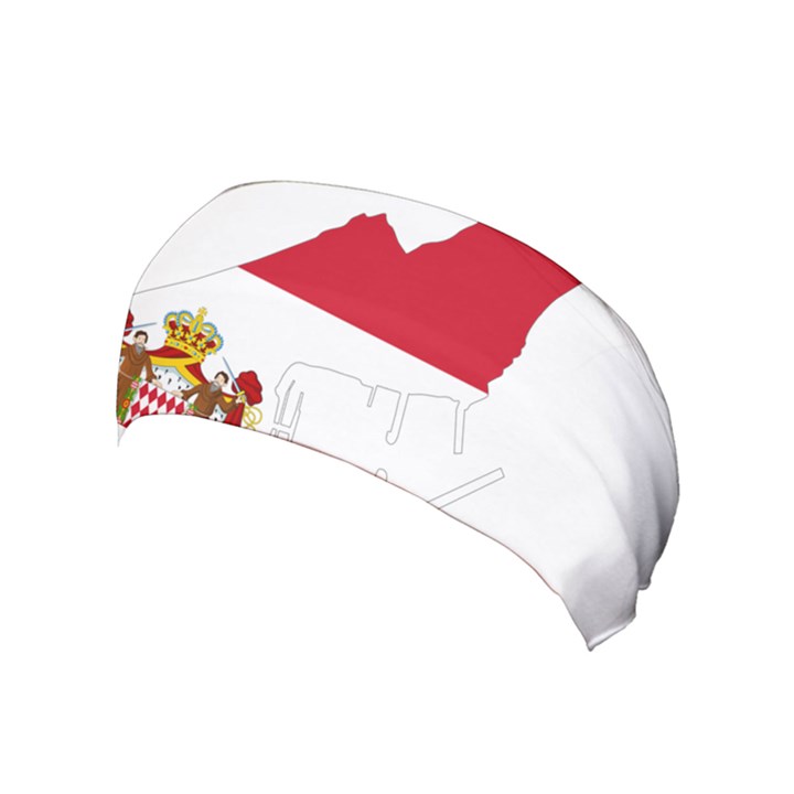 Monaco Country Europe Flag Borders Yoga Headband