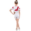 Monaco Country Europe Flag Borders Kids  Mesh Tee and Shorts Set View2