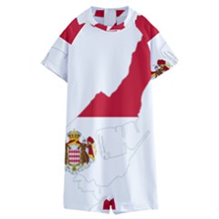 Monaco Country Europe Flag Borders Kids  Boyleg Half Suit Swimwear by Sapixe