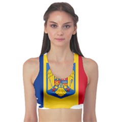 Romania Country Europe Flag Sports Bra by Sapixe