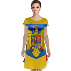 Romania Country Europe Flag Cap Sleeve Nightdress by Sapixe