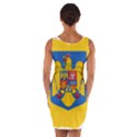 Romania Country Europe Flag Wrap Front Bodycon Dress View2