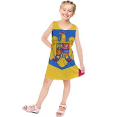 Romania Country Europe Flag Kids  Tunic Dress by Sapixe