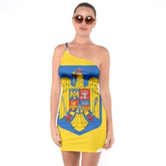 Romania Country Europe Flag One Soulder Bodycon Dress by Sapixe