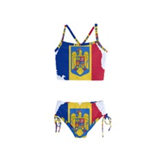 Romania Country Europe Flag Girls  Tankini Swimsuit by Sapixe