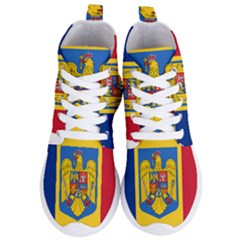 Romania Country Europe Flag Women s Lightweight High Top Sneakers by Sapixe