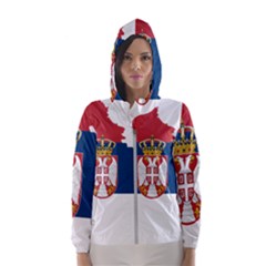 Serbia Country Europe Flag Borders Women s Hooded Windbreaker by Sapixe