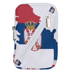 Serbia Country Europe Flag Borders Belt Pouch Bag (small) by Sapixe