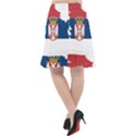 Serbia Country Europe Flag Borders Fishtail Chiffon Skirt View2