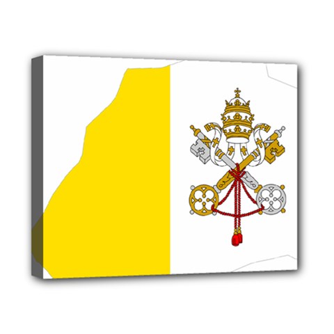 Vatican City Country Europe Flag Canvas 10  X 8  (stretched) by Sapixe