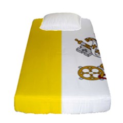 Vatican City Country Europe Flag Fitted Sheet (single Size) by Sapixe