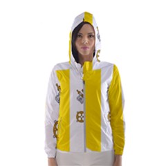 Vatican City Country Europe Flag Women s Hooded Windbreaker by Sapixe