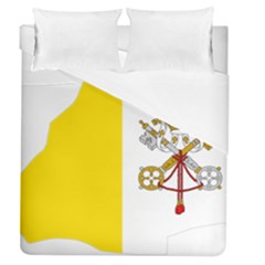 Vatican City Country Europe Flag Duvet Cover (queen Size) by Sapixe