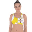 Vatican City Country Europe Flag Cross String Back Sports Bra View1