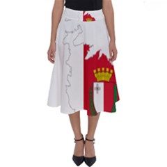 Malta Country Europe Flag Borders Perfect Length Midi Skirt by Sapixe