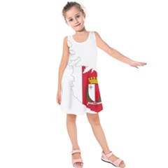 Malta Country Europe Flag Borders Kids  Sleeveless Dress by Sapixe