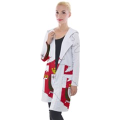 Malta Country Europe Flag Borders Hooded Pocket Cardigan by Sapixe