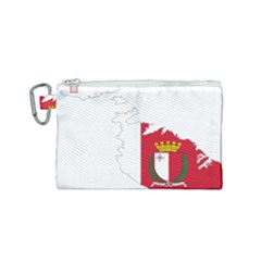 Malta Country Europe Flag Borders Canvas Cosmetic Bag (small) by Sapixe