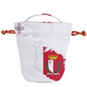 Malta Country Europe Flag Borders Drawstring Bucket Bag View2