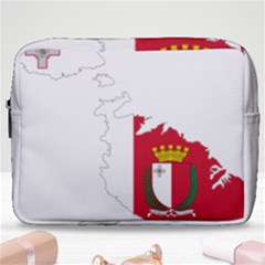 Malta Country Europe Flag Borders Make Up Pouch (large) by Sapixe