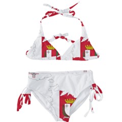 Malta Country Europe Flag Borders Kids  Classic Bikini Set by Sapixe