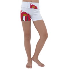 Malta Country Europe Flag Borders Kids  Lightweight Velour Yoga Shorts by Sapixe