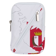 Malta Country Europe Flag Borders Belt Pouch Bag (small) by Sapixe