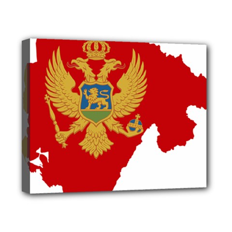 Montenegro Country Europe Flag Canvas 10  X 8  (stretched) by Sapixe