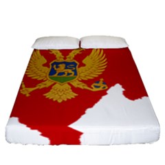 Montenegro Country Europe Flag Fitted Sheet (queen Size) by Sapixe