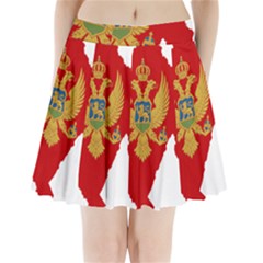 Montenegro Country Europe Flag Pleated Mini Skirt by Sapixe