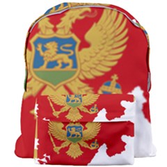 Montenegro Country Europe Flag Giant Full Print Backpack by Sapixe