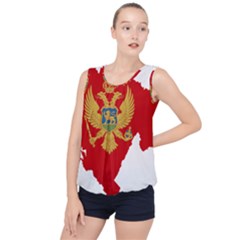 Montenegro Country Europe Flag Bubble Hem Chiffon Tank Top by Sapixe