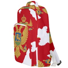 Montenegro Country Europe Flag Double Compartment Backpack by Sapixe