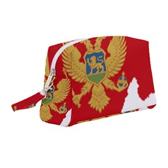 Montenegro Country Europe Flag Wristlet Pouch Bag (medium) by Sapixe