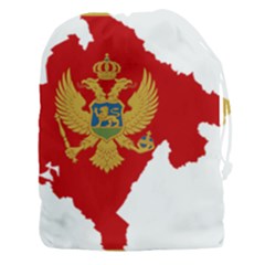 Montenegro Country Europe Flag Drawstring Pouch (xxxl) by Sapixe