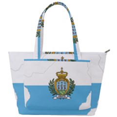 San Marino Country Europe Flag Back Pocket Shoulder Bag  by Sapixe