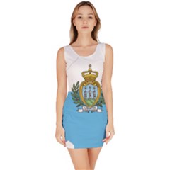 San Marino Country Europe Flag Bodycon Dress by Sapixe