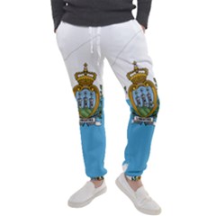 San Marino Country Europe Flag Men s Jogger Sweatpants by Sapixe