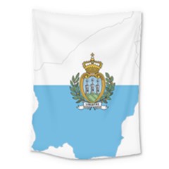 San Marino Country Europe Flag Medium Tapestry by Sapixe