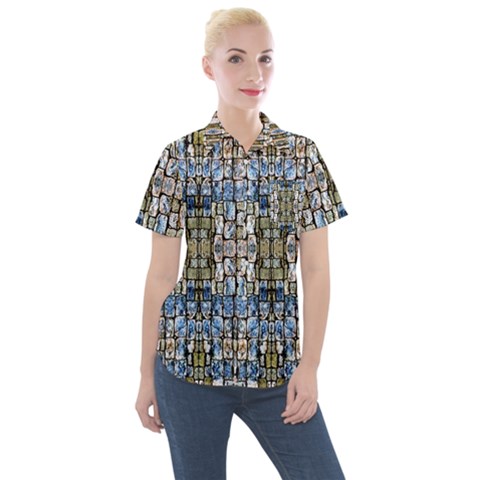 C 1 Women s Short Sleeve Pocket Shirt by ArtworkByPatrick