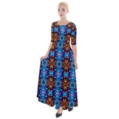 C 4 Half Sleeves Maxi Dress