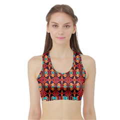 C 3 Sports Bra With Border by ArtworkByPatrick