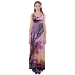 Pinkfloral Haute Waist Maxi Dress