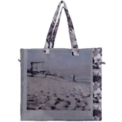 Pinksilvermalibusurf Canvas Travel Bag by lynngrayson